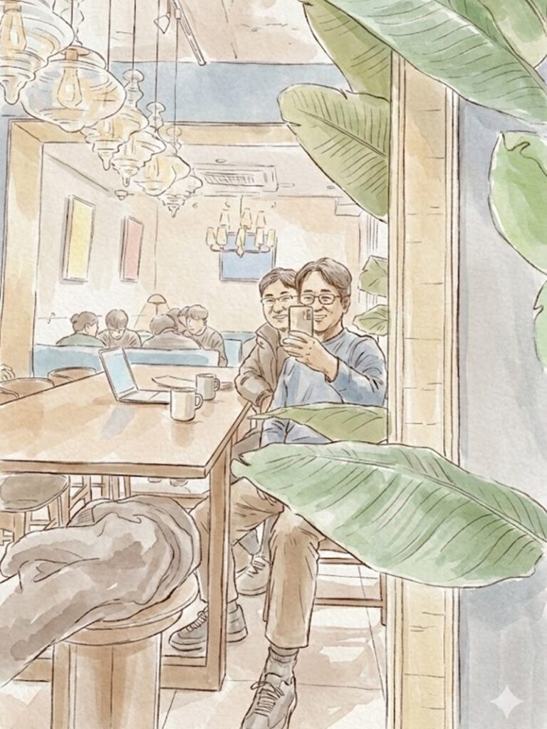 식후에 나누는 진한 커피 한 잔과 끝도 없이 이어지는 즐거운 담소.